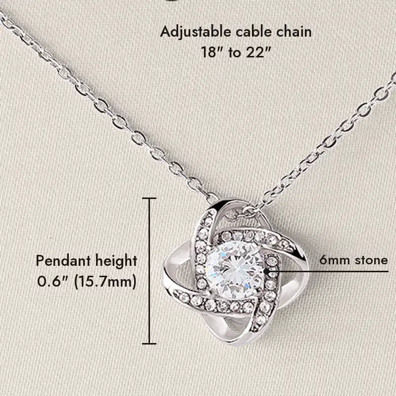 Sizes: pendant height 0.6 inch (15.7mm), 6mm stone, adjustable cable chain 18 to 22 inches